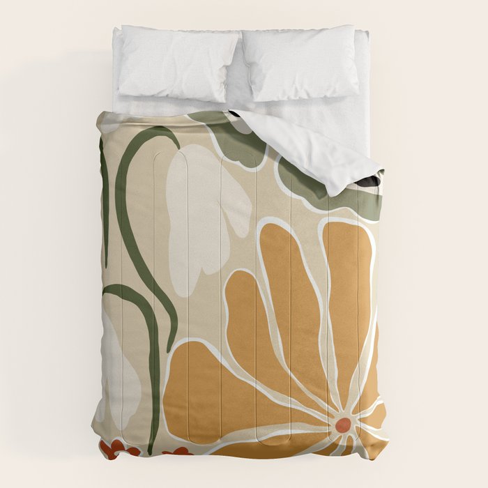 Classic Mid-Century florals Comforter Gallery Image 1