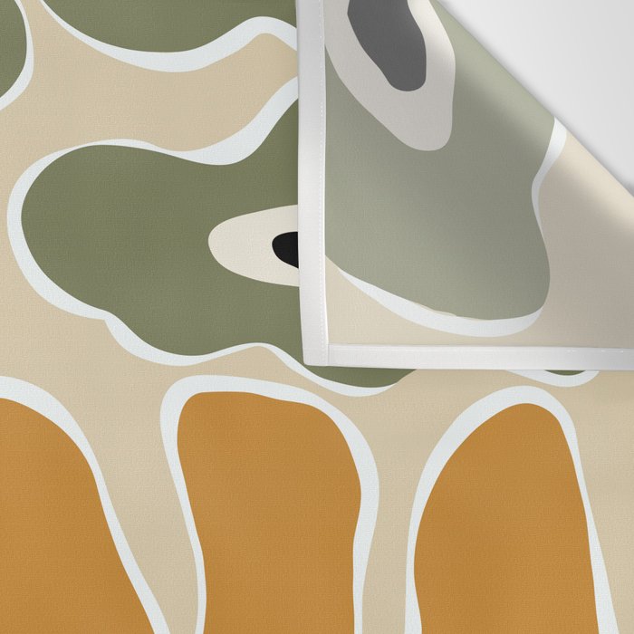 Classic Mid-Century florals Wall Tapestry Gallery Image 3