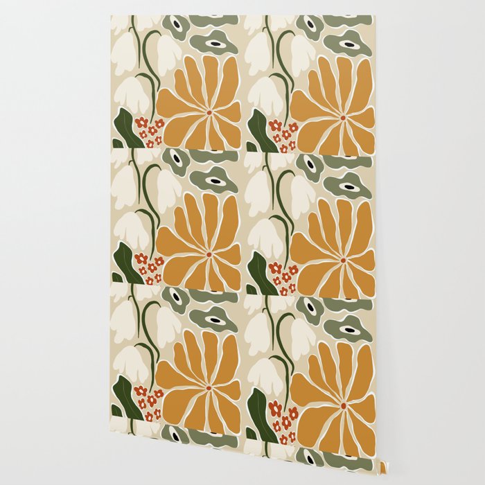 Classic Mid-Century florals Wallpaper Gallery Image 2