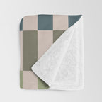 Green And Terracotta Stripes Throw Blanket Gallery Image 3