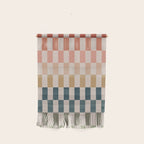 Green And Terracotta Stripes Wall Hanging Gallery Image 1