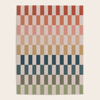 Green And Terracotta Stripes Poster Gallery Image 4