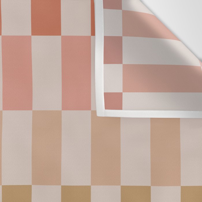 Green And Terracotta Stripes Wall Tapestry Gallery Image 3