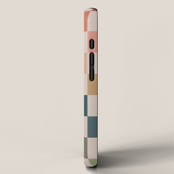 Green And Terracotta Stripes iPhone Case Gallery Image 2