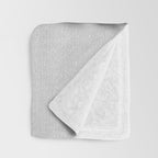 Baby Owl - Black & White Throw Blanket Gallery Image 3