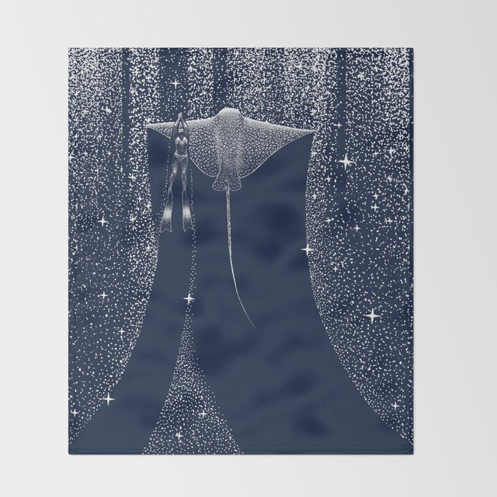 Star Collector And Diver Ver 2.0 Throw Blanket Gallery Image 2
