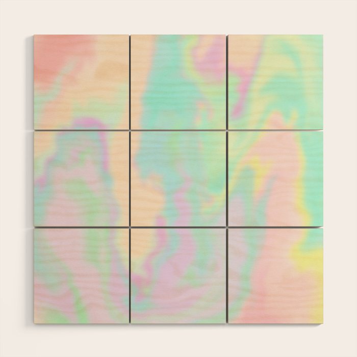 Iridescent Paint Wood Wall Art Gallery Image 1