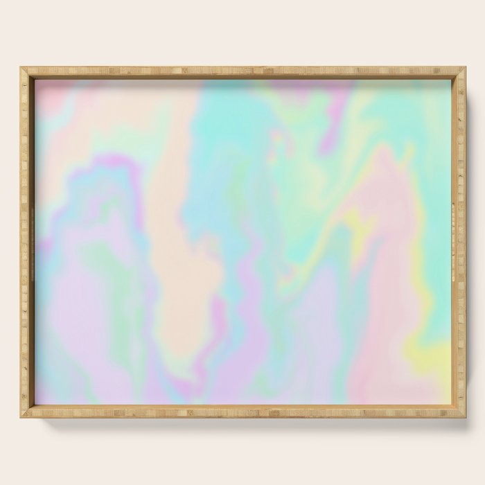 Iridescent Paint Serving Tray Gallery Image 1