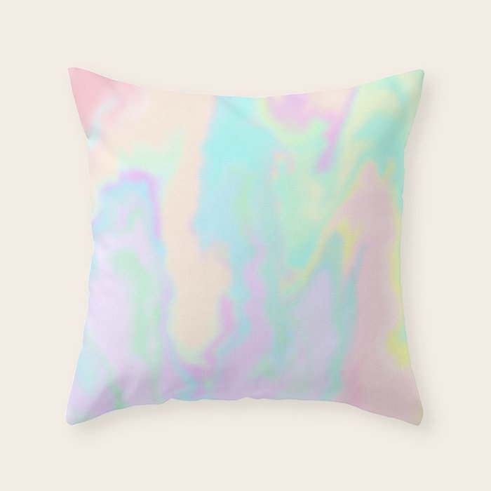 Iridescent Paint Throw Pillow Gallery Image 1