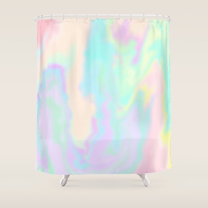 Iridescent Paint Shower Curtain Gallery Image 1