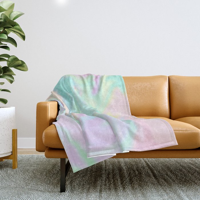 Iridescent Paint Throw Blanket Gallery Image 1