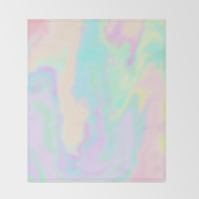 Iridescent Paint Throw Blanket Gallery Image 2