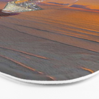 CHEERS TO THE SUNSET | glass | collage | sun | summer | sky | nature | happy | weekend | positive Bath Mat Gallery Image 3