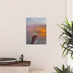CHEERS TO THE SUNSET | glass | collage | sun | summer | sky | nature | happy | weekend | positive Poster Gallery Image 2