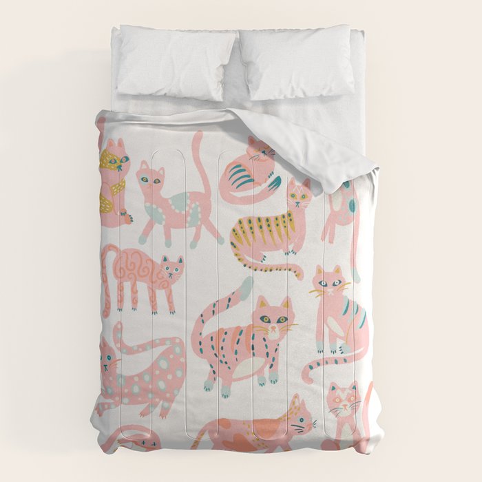 KittyKats - Pink Palette Comforter Gallery Image 1
