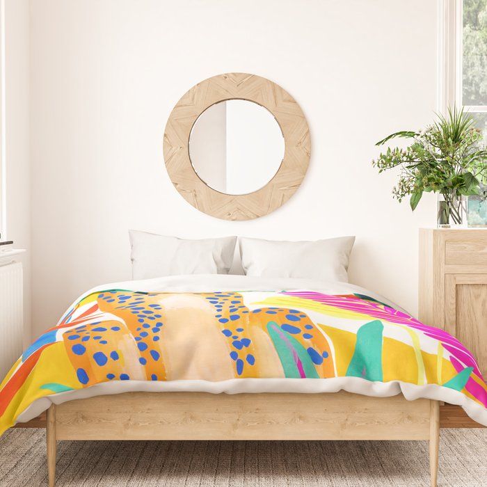 Panther in Jungle Duvet Cover Gallery Image 3