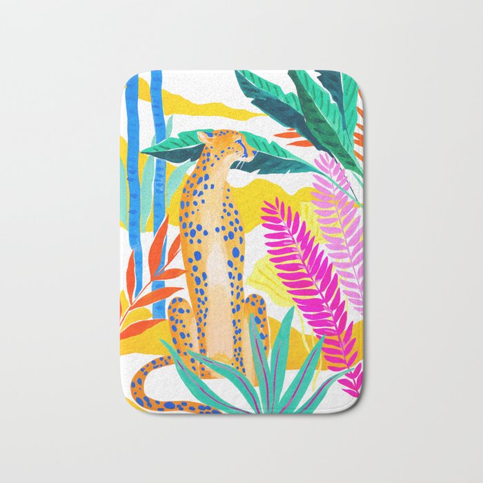 Panther in Jungle Bath Mat Gallery Image 1