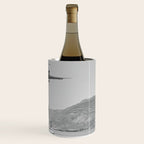 Steady As She Goes; aircraft coming in for an island landing black and white photography- photographs Wine Chiller Gallery Image 3