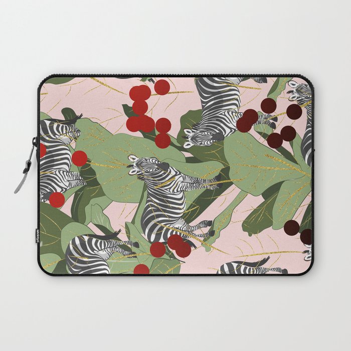 Zebra Harem #society6 #decor #buyart Laptop Sleeve Gallery Image 1