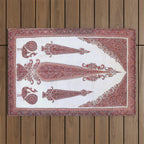 Kerman South Persian Embroidery Print Outdoor Rug Gallery Image 1