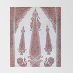 Kerman South Persian Embroidery Print Throw Blanket Gallery Image 2