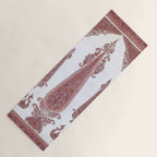 Kerman South Persian Embroidery Print Yoga Mat Gallery Image 1
