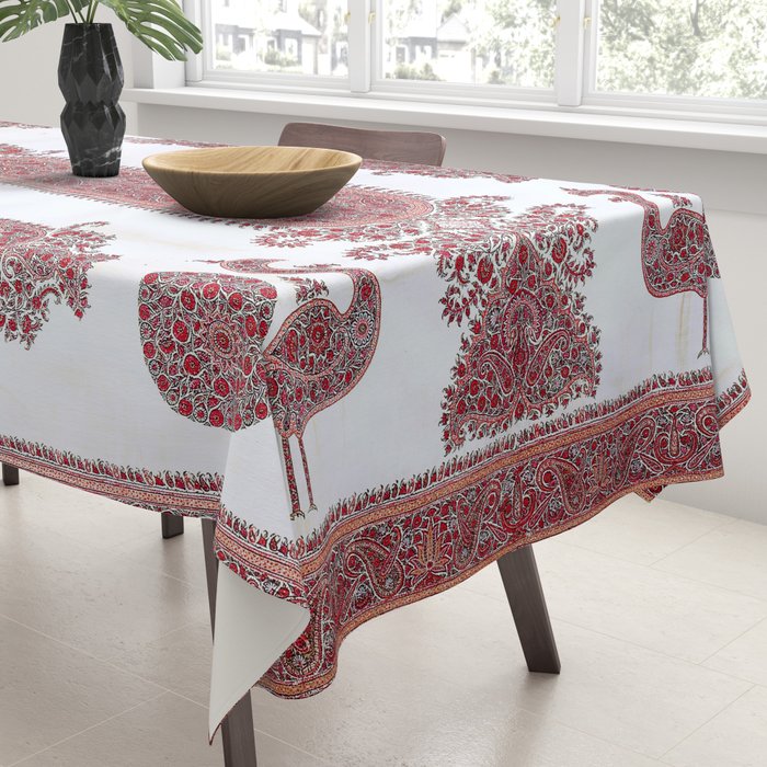 Kerman South Persian Embroidery Print Tablecloth Gallery Image 3