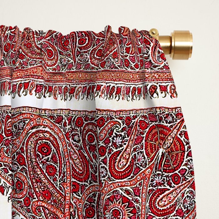 Kerman South Persian Embroidery Print Window Curtain Gallery Image 2