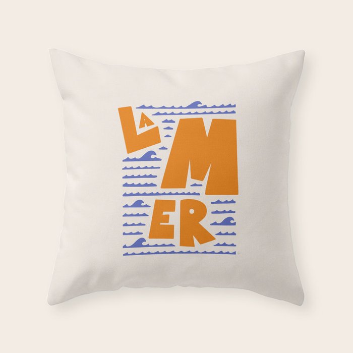 La Mer French Sea Throw Pillow Gallery Image 6