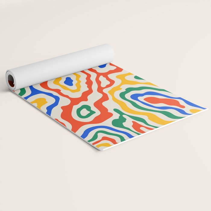 Electric Waves Yoga Mat Gallery Image 2