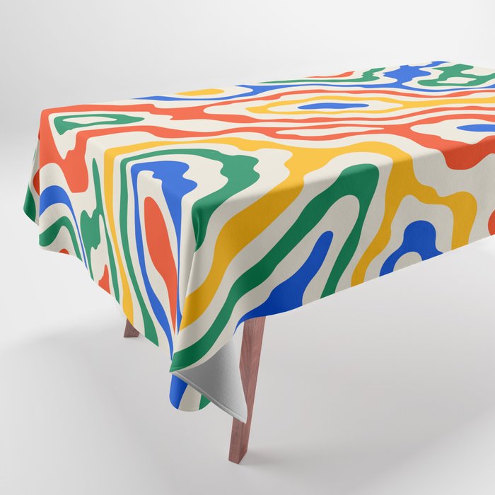 Electric Waves Tablecloth Gallery Image 1