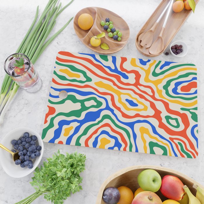 Electric Waves Cutting Board Gallery Image 2