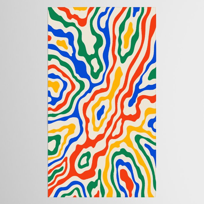 Electric Waves Tablecloth Gallery Image 2