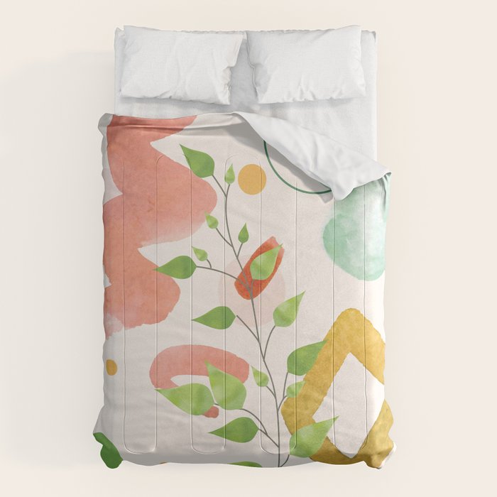 Modern Abstract Watercolour Art II Comforter Gallery Image 6