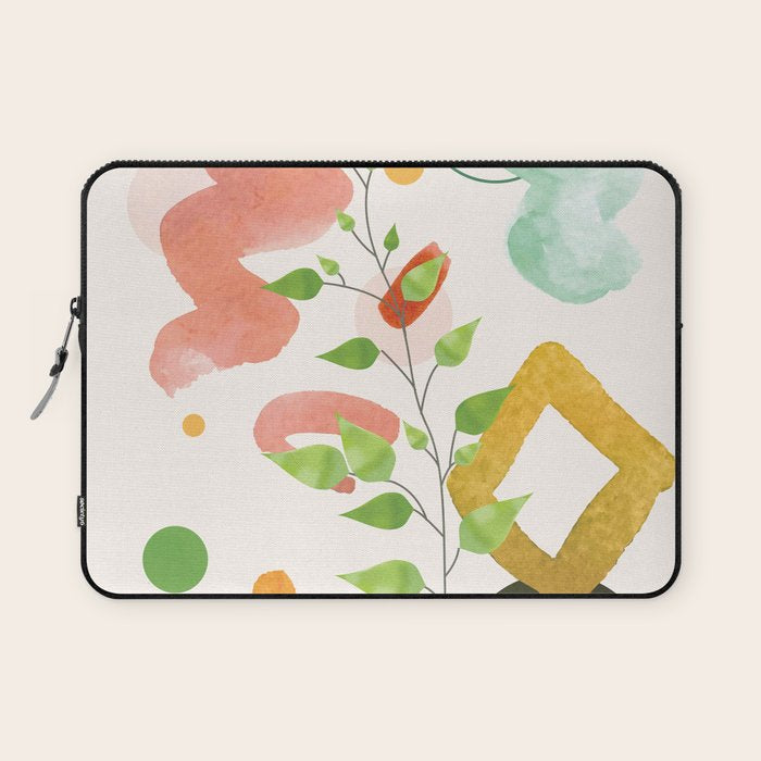 Modern Abstract Watercolour Art II Laptop Sleeve Gallery Image 1