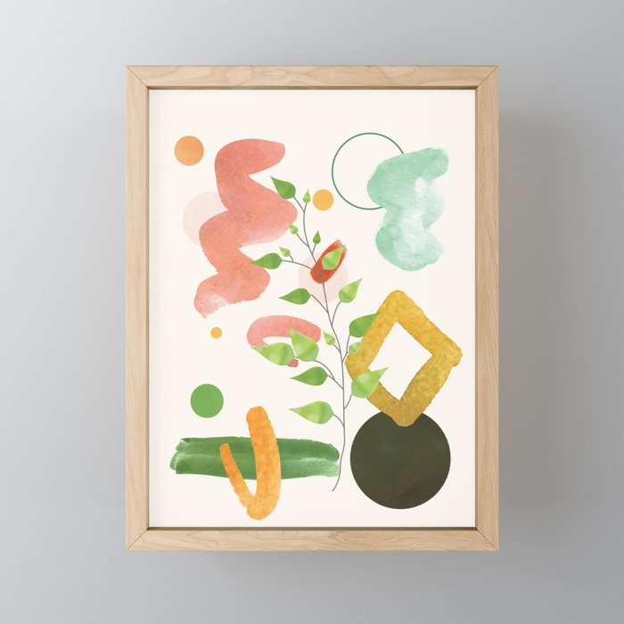 Modern Abstract Watercolour Art II Mini Art Print Gallery Image 1