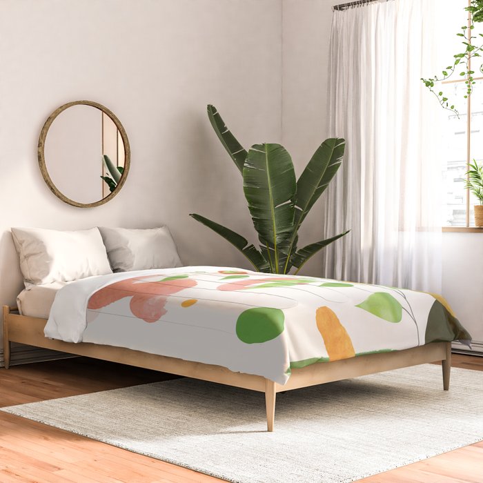 Modern Abstract Watercolour Art II Comforter Gallery Image 2