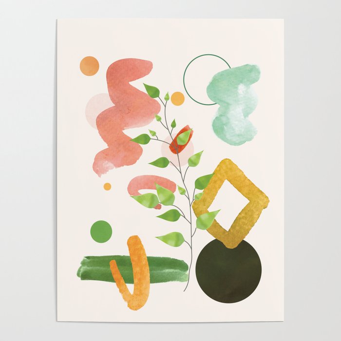 Modern Abstract Watercolour Art II Poster Gallery Image 4