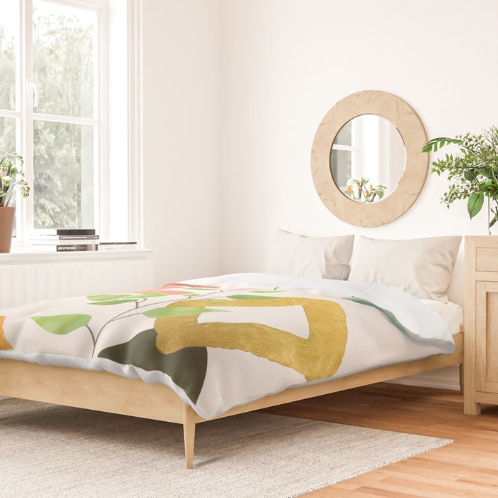 Modern Abstract Watercolour Art II Duvet Cover Gallery Image 2