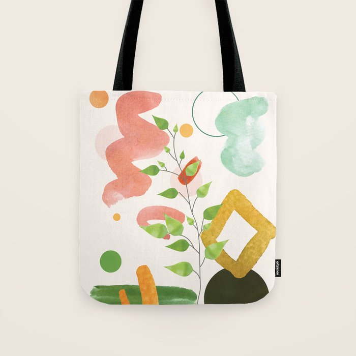 Modern Abstract Watercolour Art II Tote Bag Gallery Image 1