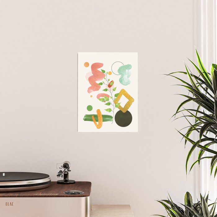 Modern Abstract Watercolour Art II Poster Gallery Image 2
