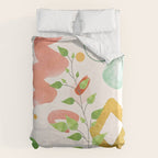 Modern Abstract Watercolour Art II Duvet Cover Gallery Image 6