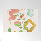 Modern Abstract Watercolour Art II Welcome Mat Gallery Image 1