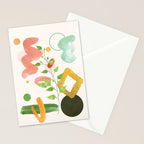 Modern Abstract Watercolour Art II Stationery Card Gallery Image 2