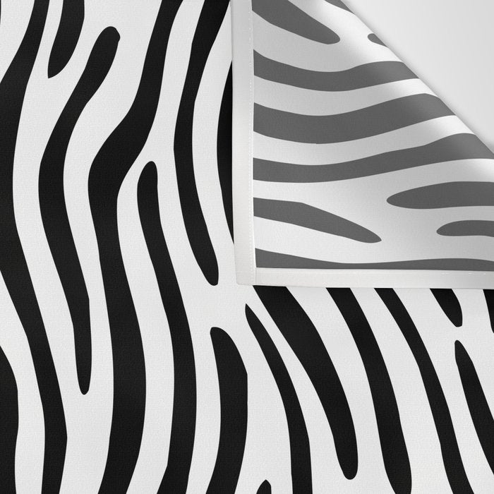 Black and white zebra stripe print art pattern Wall Tapestry Gallery Image 3