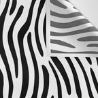 Black and white zebra stripe print art pattern Wall Tapestry Gallery Image 3