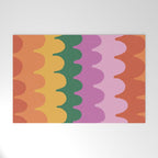 Wavy Lines Pattern Welcome Mat Gallery Image 1