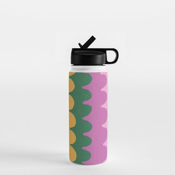Wavy Lines Pattern Water Bottle Gallery Image 1