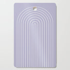 Minimal Arch XXXIII Lilac Purple Modern Geometric Lines Cutting Board Gallery Image 1