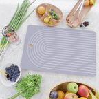 Minimal Arch XXXIII Lilac Purple Modern Geometric Lines Cutting Board Gallery Image 2